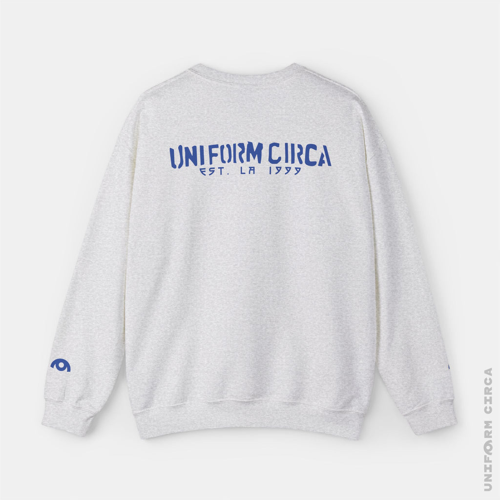 ARC UNIFORM STANDARD | Crewneck Sweatshirt | 100% Cotton | Designed & Printed in California | Printed Blue