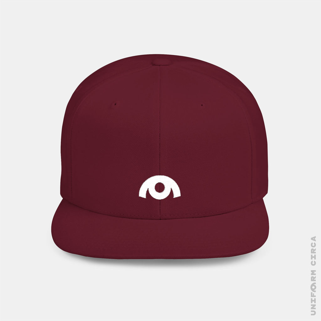 OYSTER LOGO HAT | White Stitch | Flat Bill Snap Back