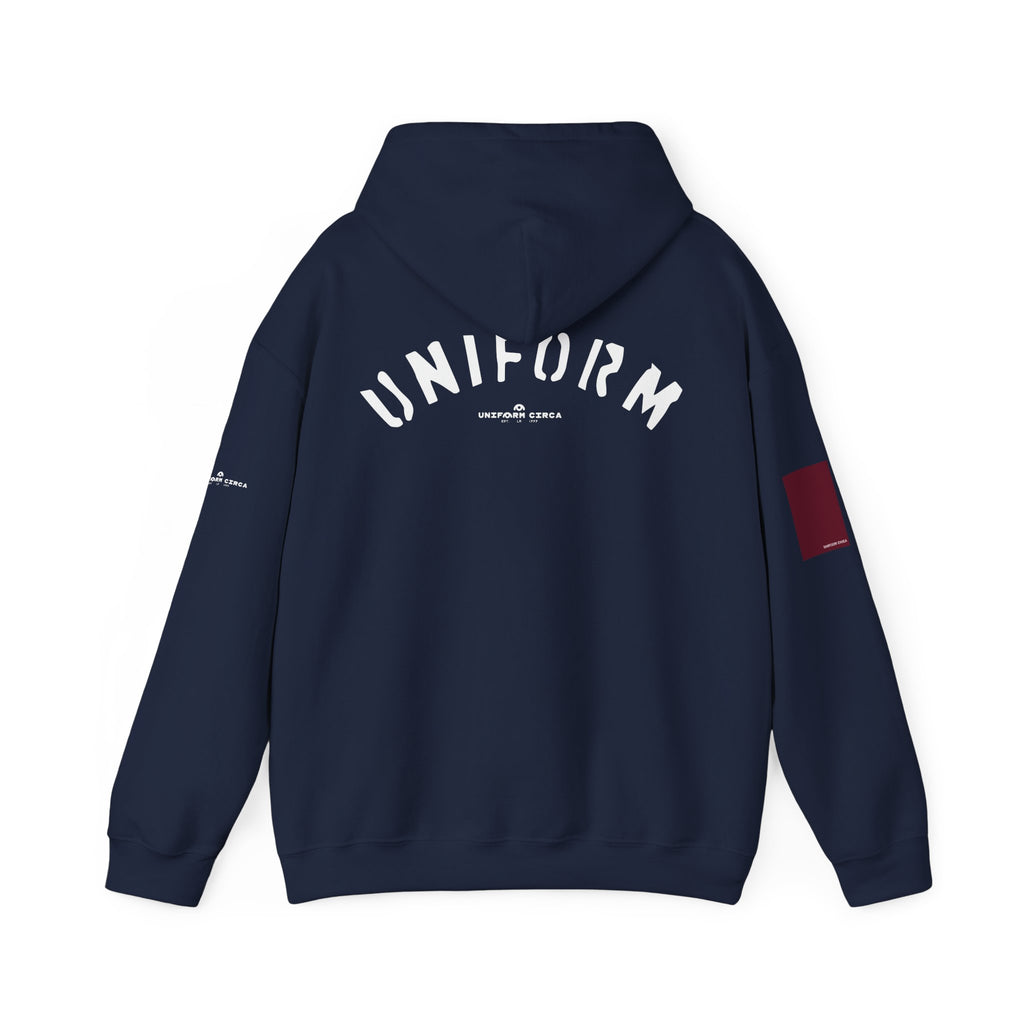 UNIFORM CIRCA HOODIE | 99 BOX RED