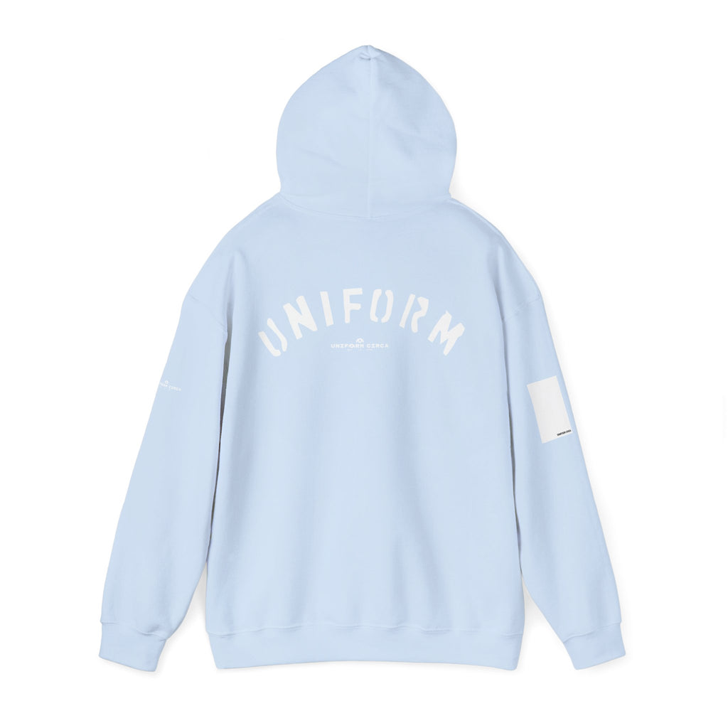 UNIFORM CIRCA HOODIE | 99 BOX WHITE