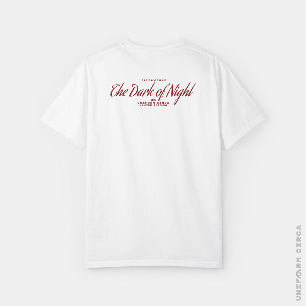 LA FEMME 2 - Crewneck T-Shirt | 100% Cotton | Designed & Printed in California _ UNIFORM CIRCA CLASS _ SILVER/BLK WHITE/NAVY