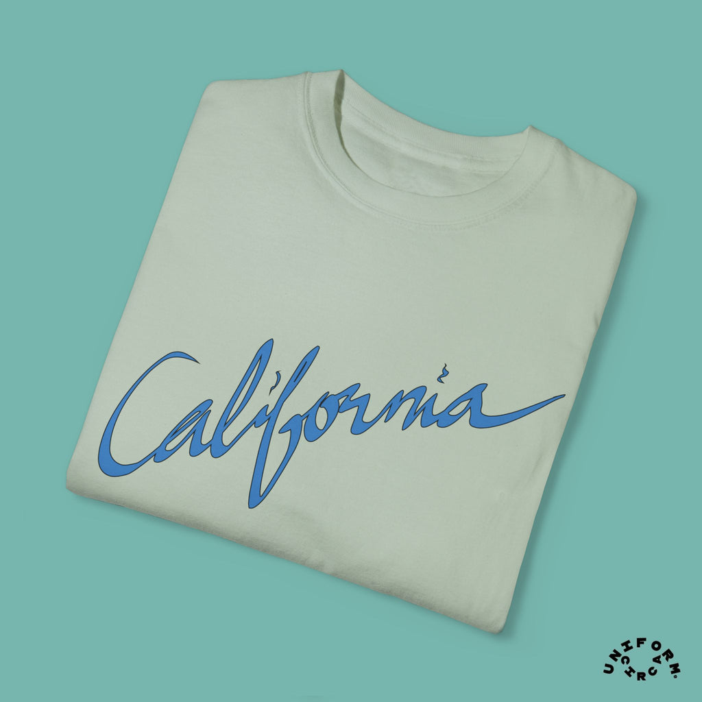 CALIFORNIA BLUEPRINT CREWNECK T-SHIRT | Printed