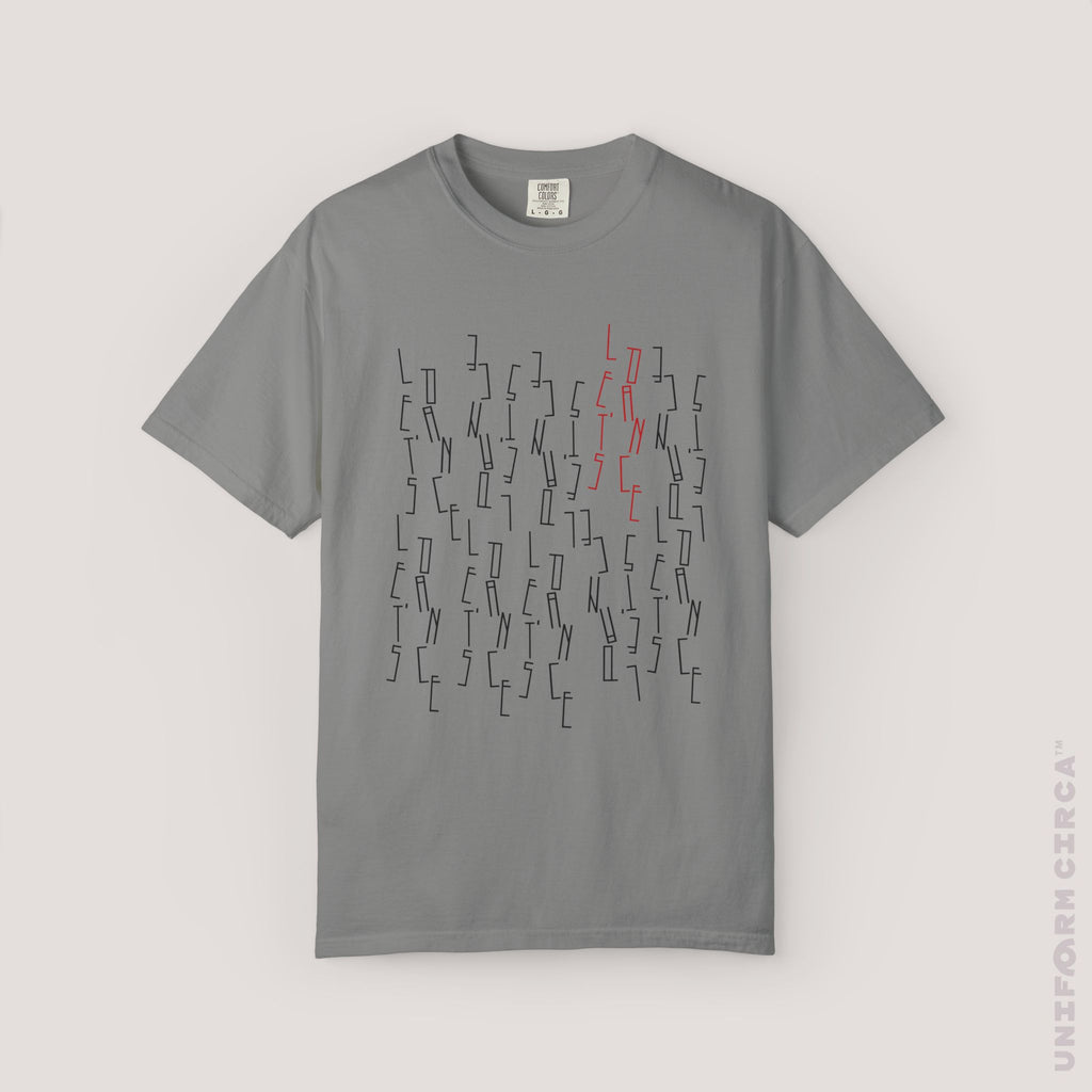 LET'S DANCE '25 (B) | CREWNECK T-SHIRT | Printed Black/Red