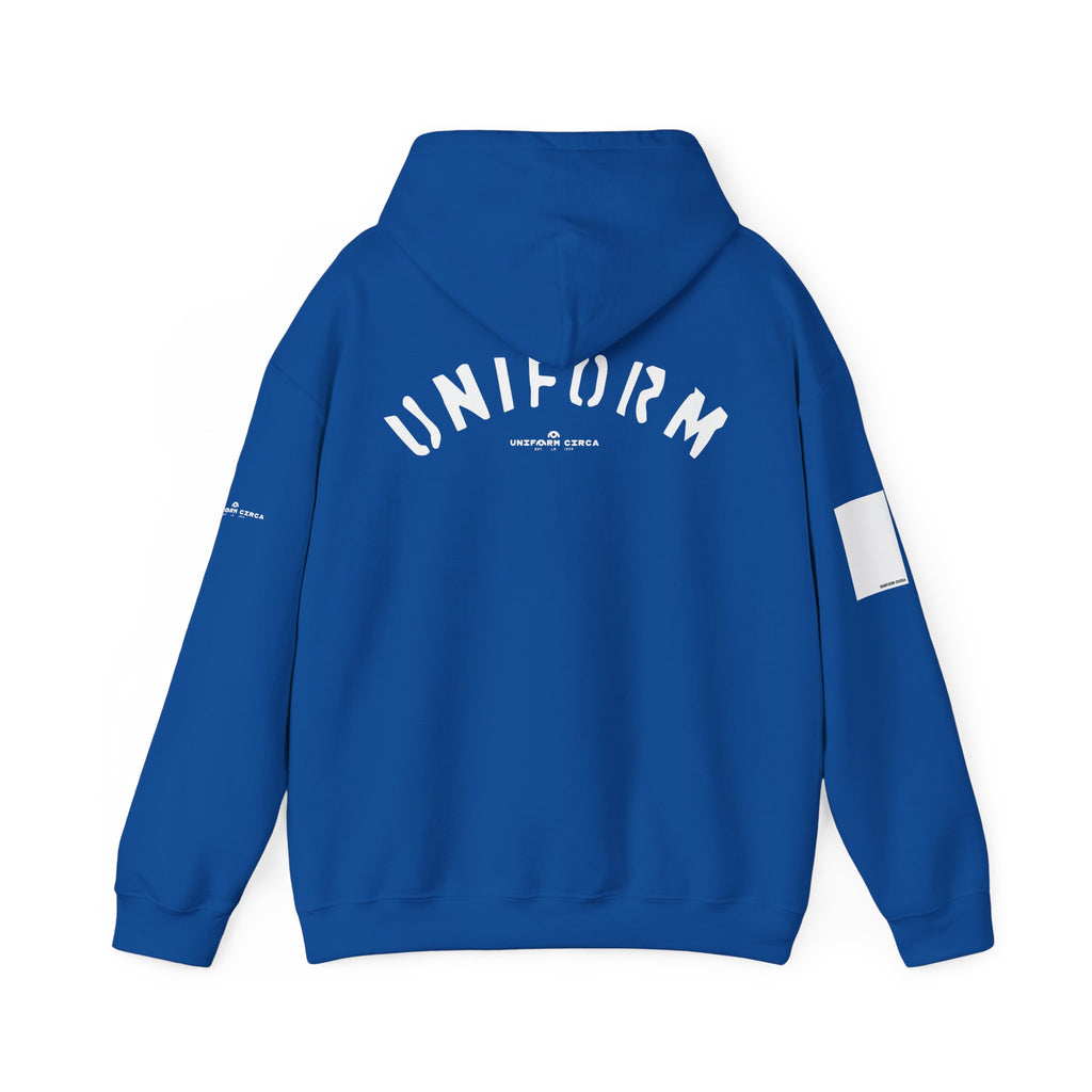 UNIFORM CIRCA HOODIE | 99 BOX WHITE