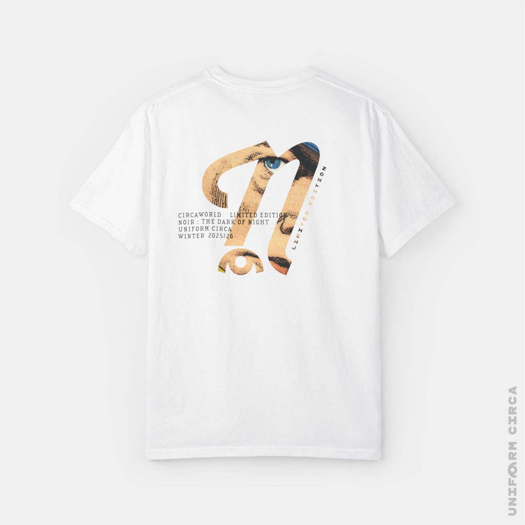 CIRCAWORLD: N BADGE V2 - Crewneck T-Shirt | 100% Cotton | Designed & Printed in California _ UNIFORM CIRCA _Navy