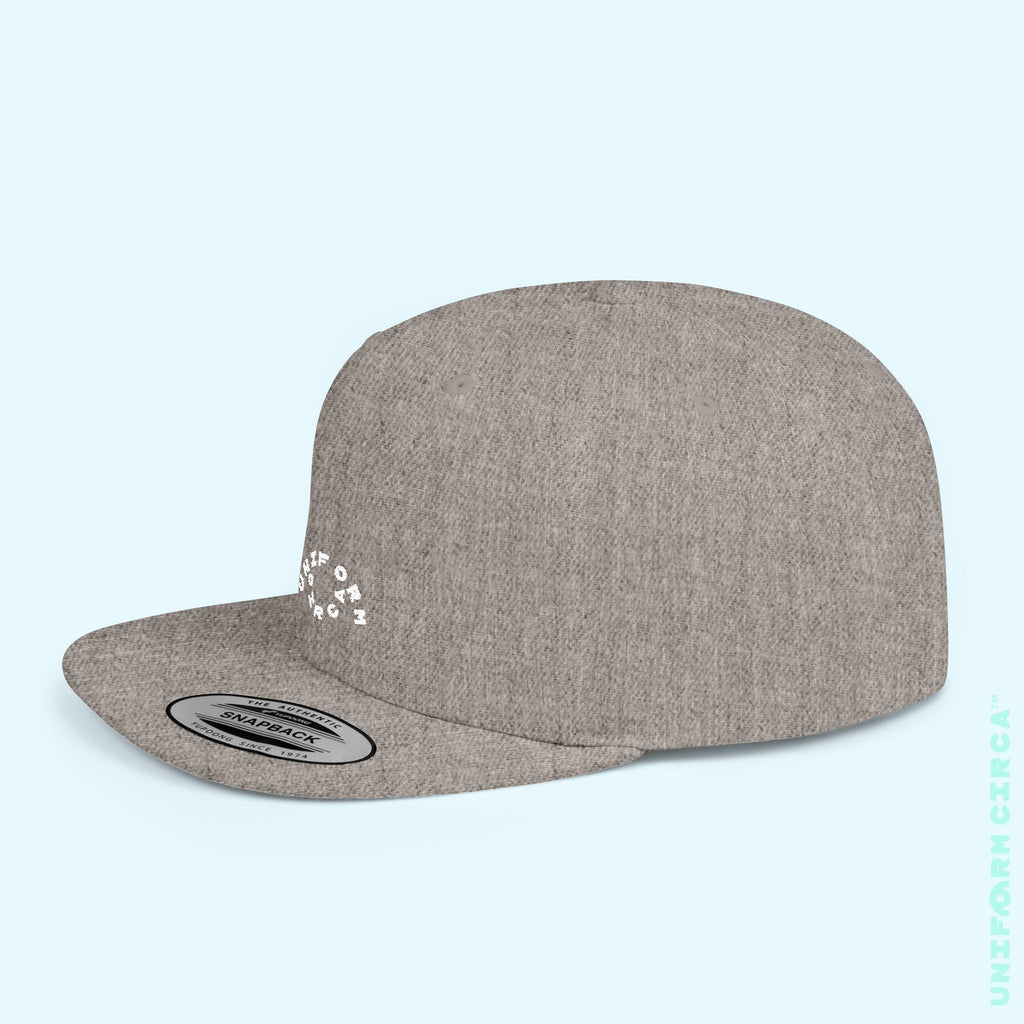 OCULUS LOGO HAT | Flat Bill Snap Back | White Embroidery