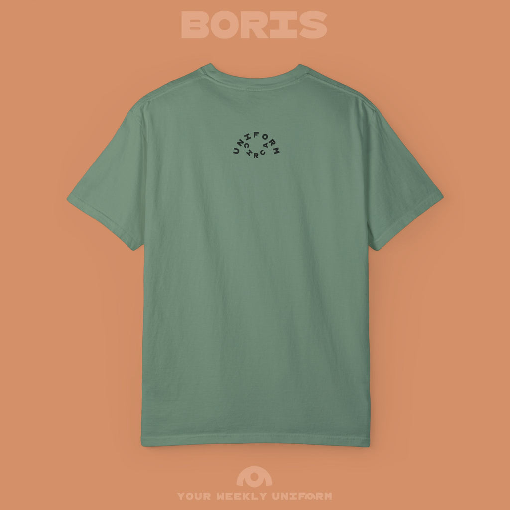 BORIS WEDNESDAY | CREWNECK T-SHIRT | PRINTED BLACK