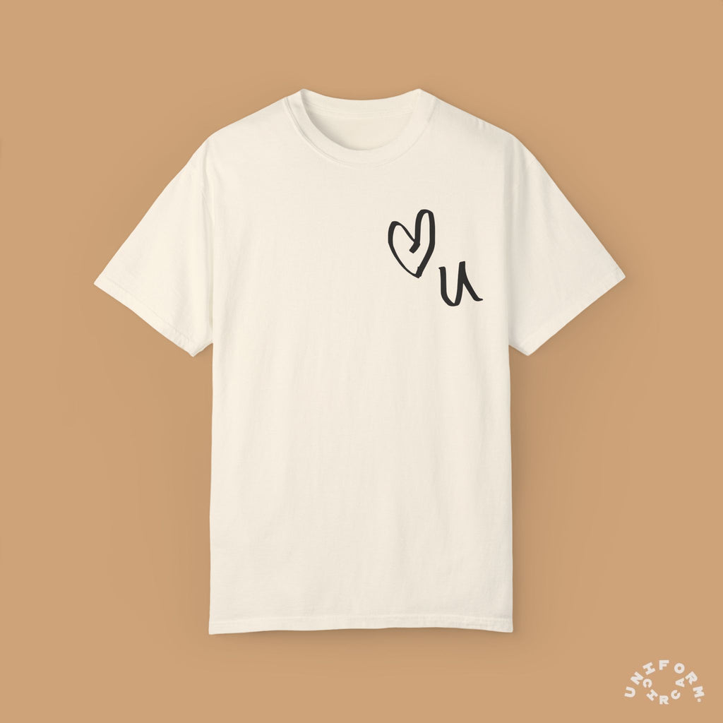 LOVE YOU CREWNECK T-SHIRT | Printed