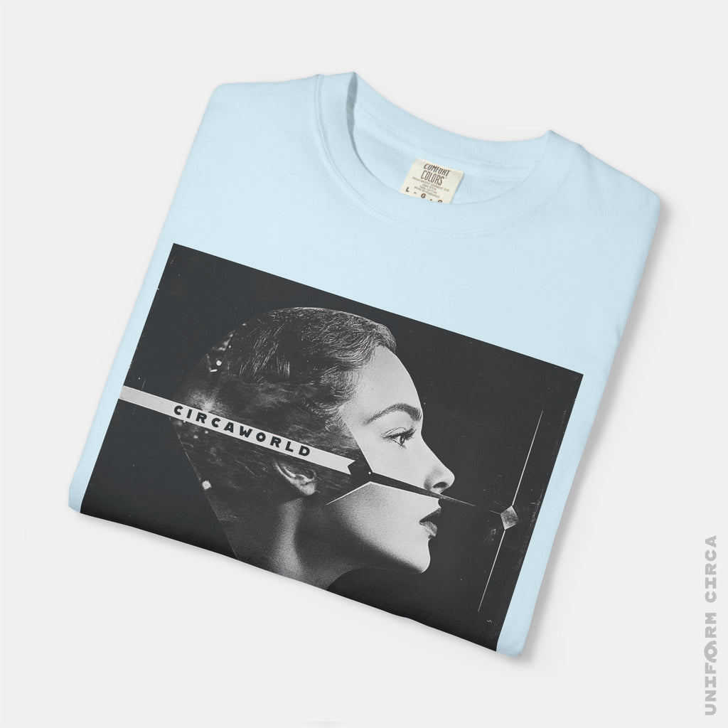 D'ARGENT N BADGE BACK - Crewneck T-Shirt | 100% Cotton | Designed & Printed in California _ UNIFORM CIRCA