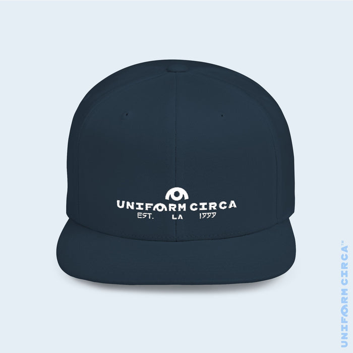 WORDMARK LOGO | Embroidered White | Flat Bill Snapback