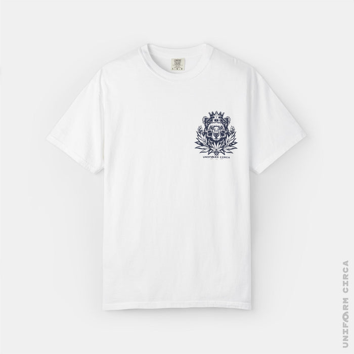 UC CALI BEAR | Crewneck T-Shirt | Printed Navy