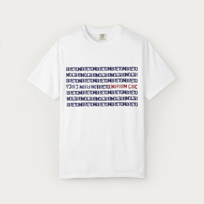 KATYA | BRETON STRIPE CREWNECK T-SHIRT | Navy