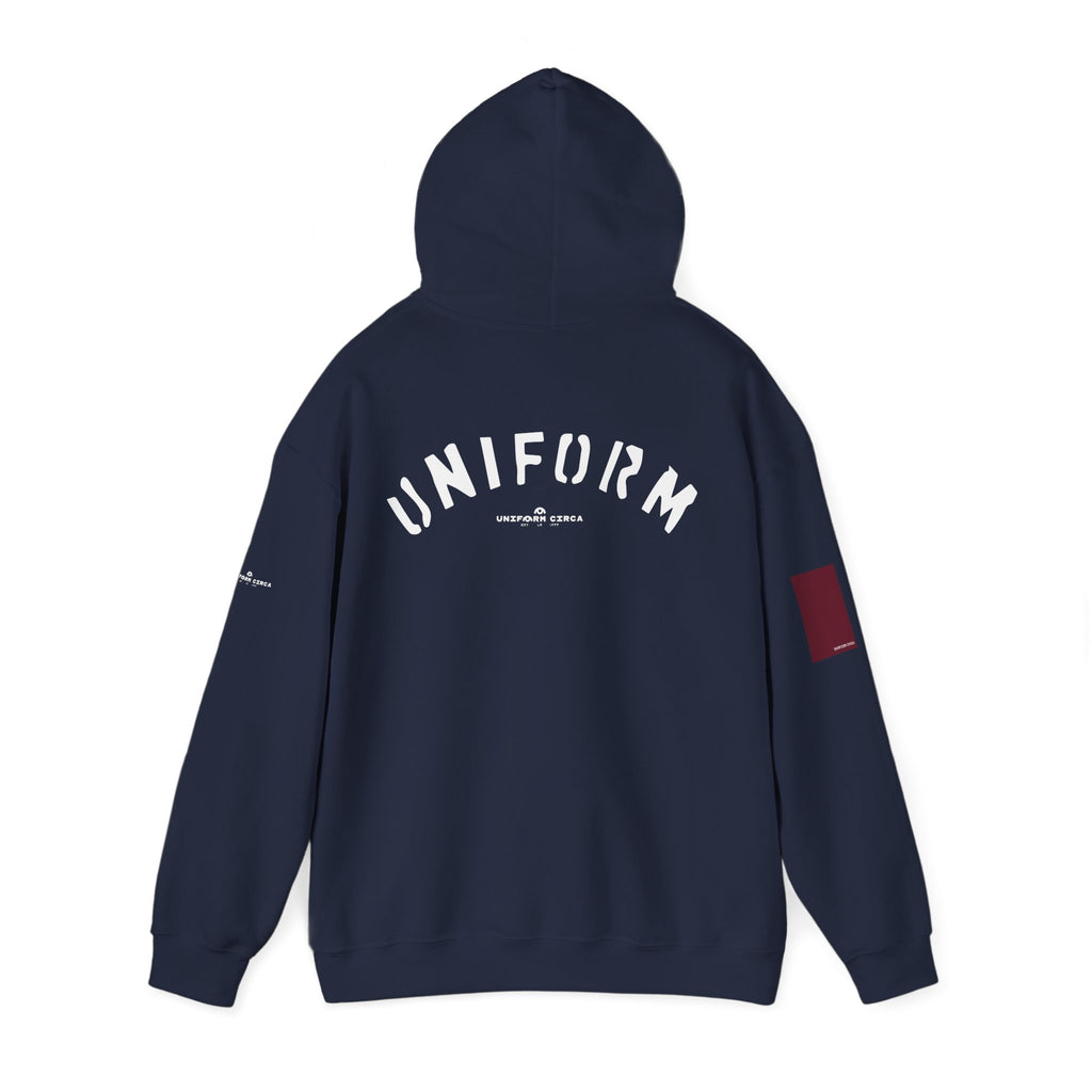 UNIFORM CIRCA HOODIE | 99 BOX RED