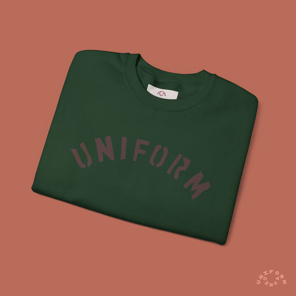 ARC UNIFORM CREWNECK SWEATSHIRT | PRINTED MOCHA