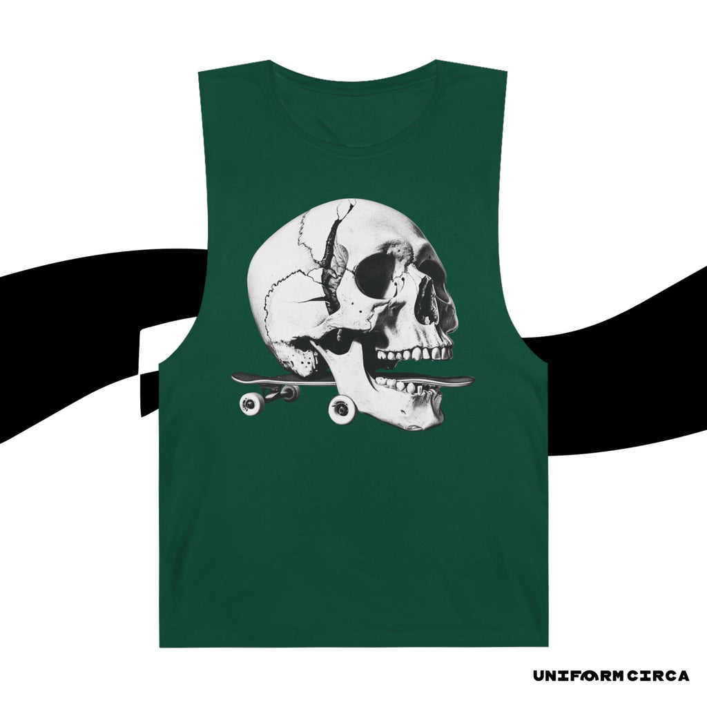 SKULL & BOARDS CREWNECK TANK | Printed