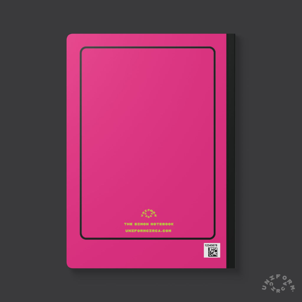 SIMON (LINED) NOTE & SKETCH JOURNAL | Hot Pink/Acid Green/Black