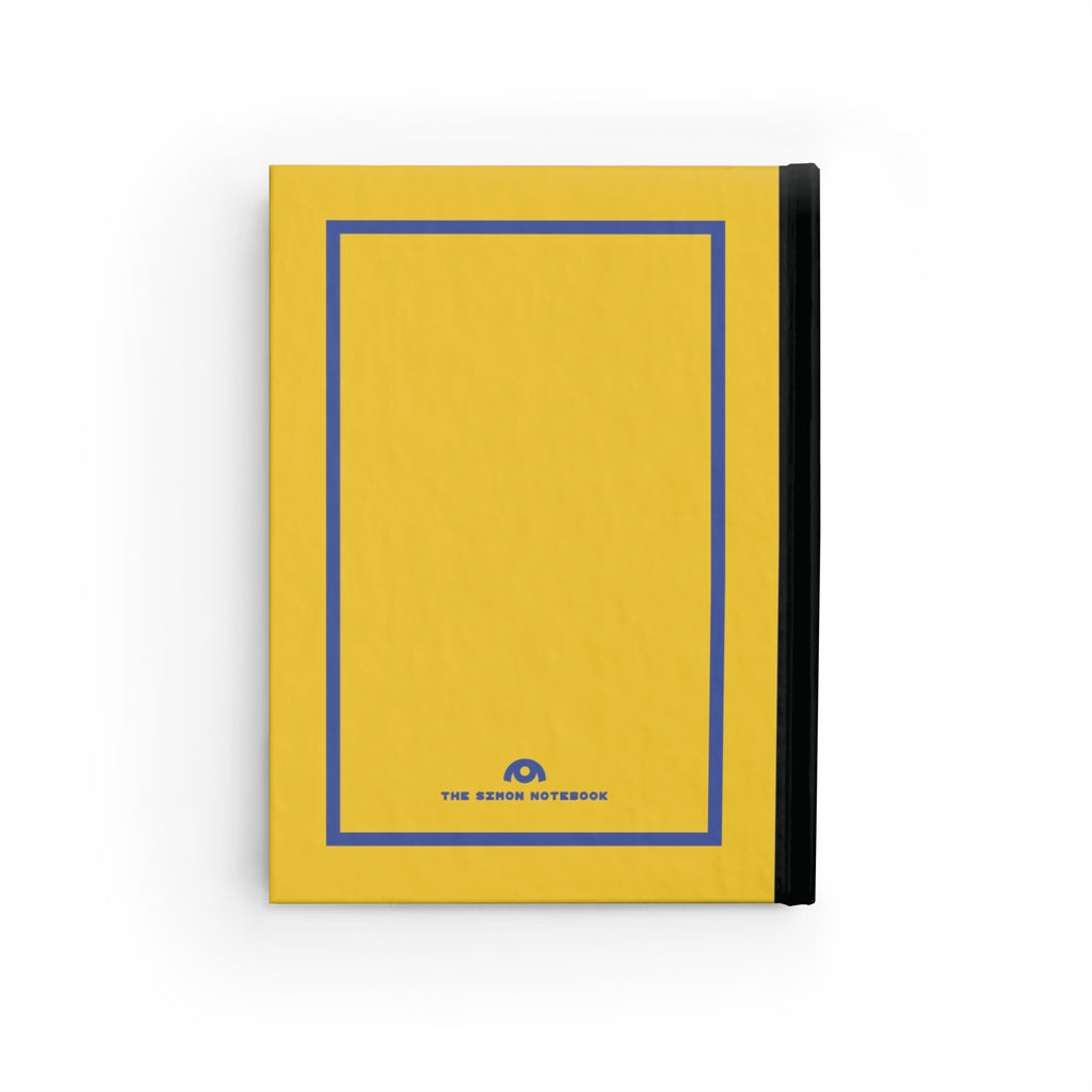 SIMON | JOURNAL & NOTEBOOK | Hardcover Blank Pages 5"x7" | Lemon & Mediterranean Blue