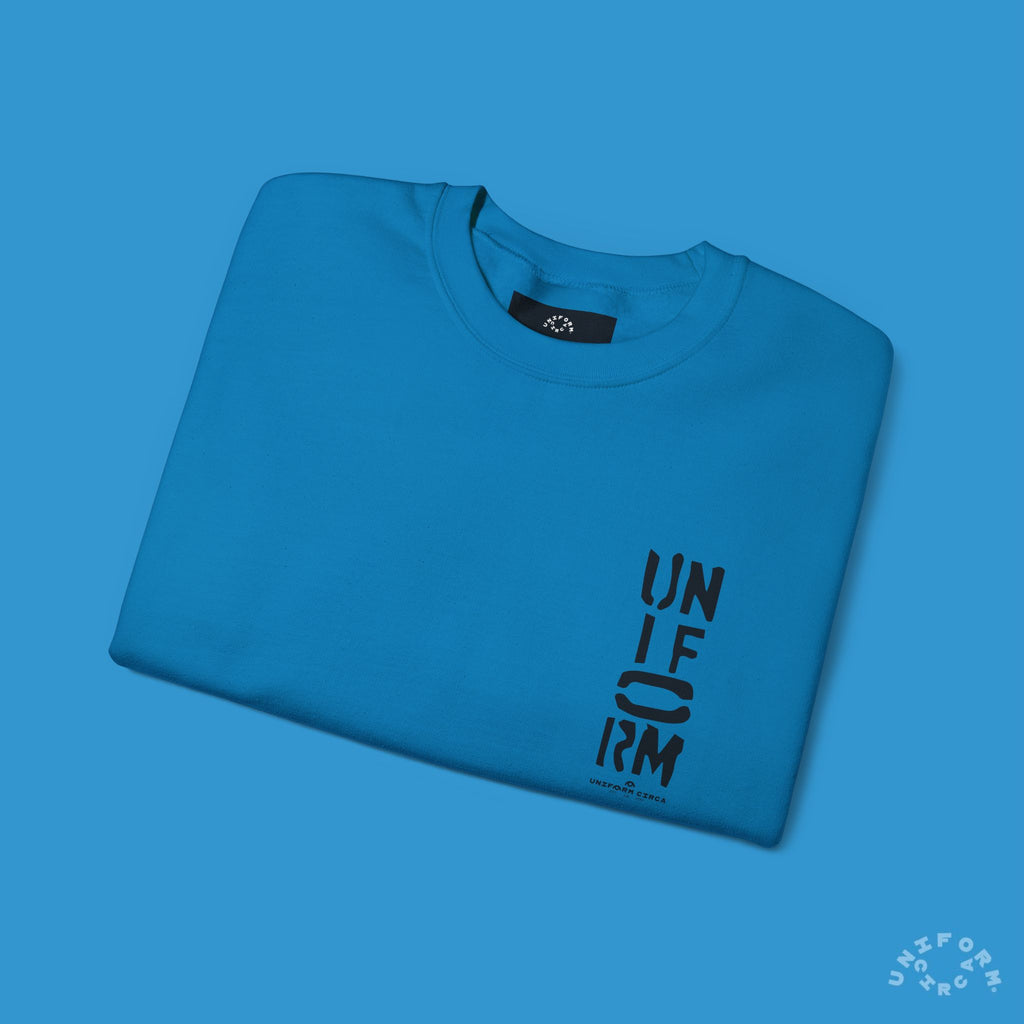 FOUNDATION MARK | CREWNECK SWEATSHIRT | Printed Black