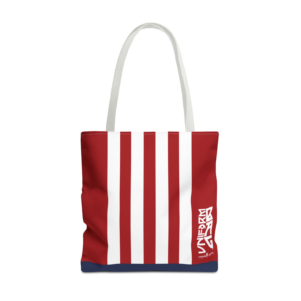 RACER JR. BAG | NAVY/WHITE/RED | Stylish Minimalist Tote Bag, Eco-Friendly Shopping Bag, Chic Carryall, Reusable Tote, Fashionable Beach Bag, Trendy Everyday Essentials