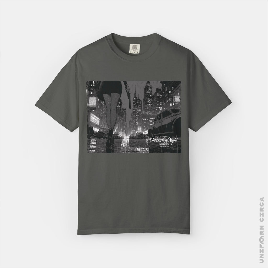 LA FEMME 1 - Crewneck T-Shirt | 100% Cotton | Designed & Printed in California _ UNIFORM CIRCA _Navy