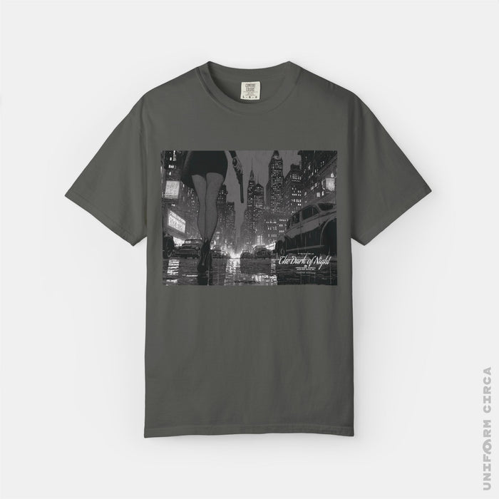 LA FEMME 1 - Crewneck T-Shirt | 100% Cotton | Designed & Printed in California _ UNIFORM CIRCA _Navy