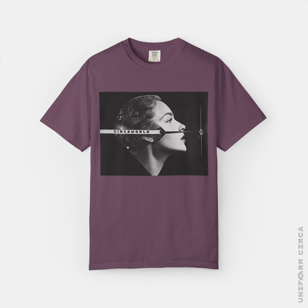 LA FEMME D'ARGENT | Crewneck T-Shirt | 100% Cotton | Designed & Printed in California _ UNIFORM CIRCA NOIR