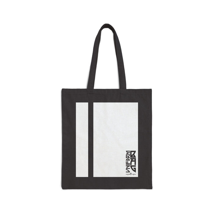 PINSTRIPE MAGAZINE BAG | WHITE | Stylish Cotton Canvas Tote Bag for Everyday Use, Reusable Shopping Bag, Eco-Friendly Gift, Graphic Tote, Fashion Accessories