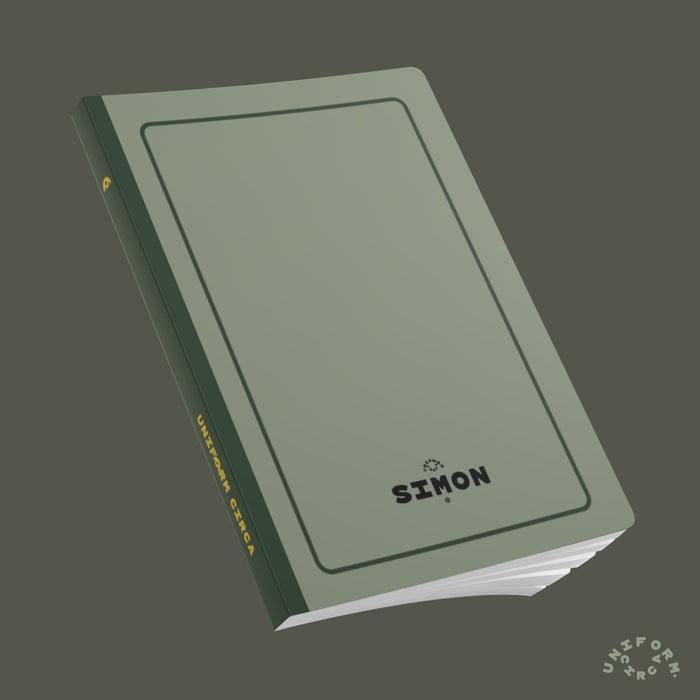 SIMON (SOFT COVER) NOTE & SKETCH JOURNAL | Dark Mint/Rolling Green