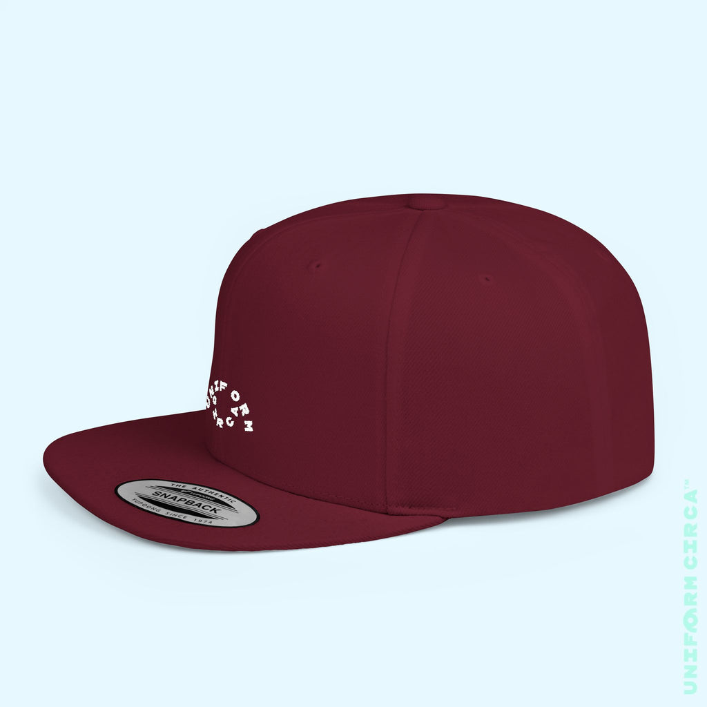 OCULUS LOGO HAT | Flat Bill Snap Back | White Embroidery