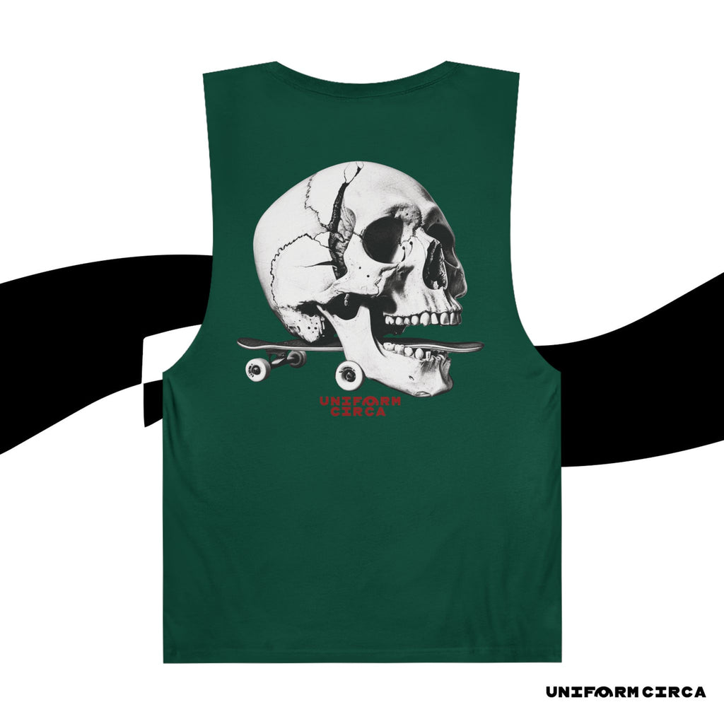 SKULL & BOARDS CREWNECK TANK | Printed