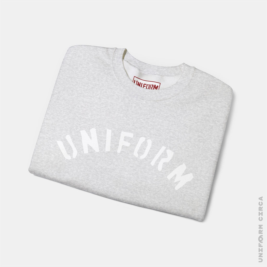 ARC UNIFORM STANDARD | Crewneck Sweatshirt | 100% Cotton | Designed & Printed in California | Printed White