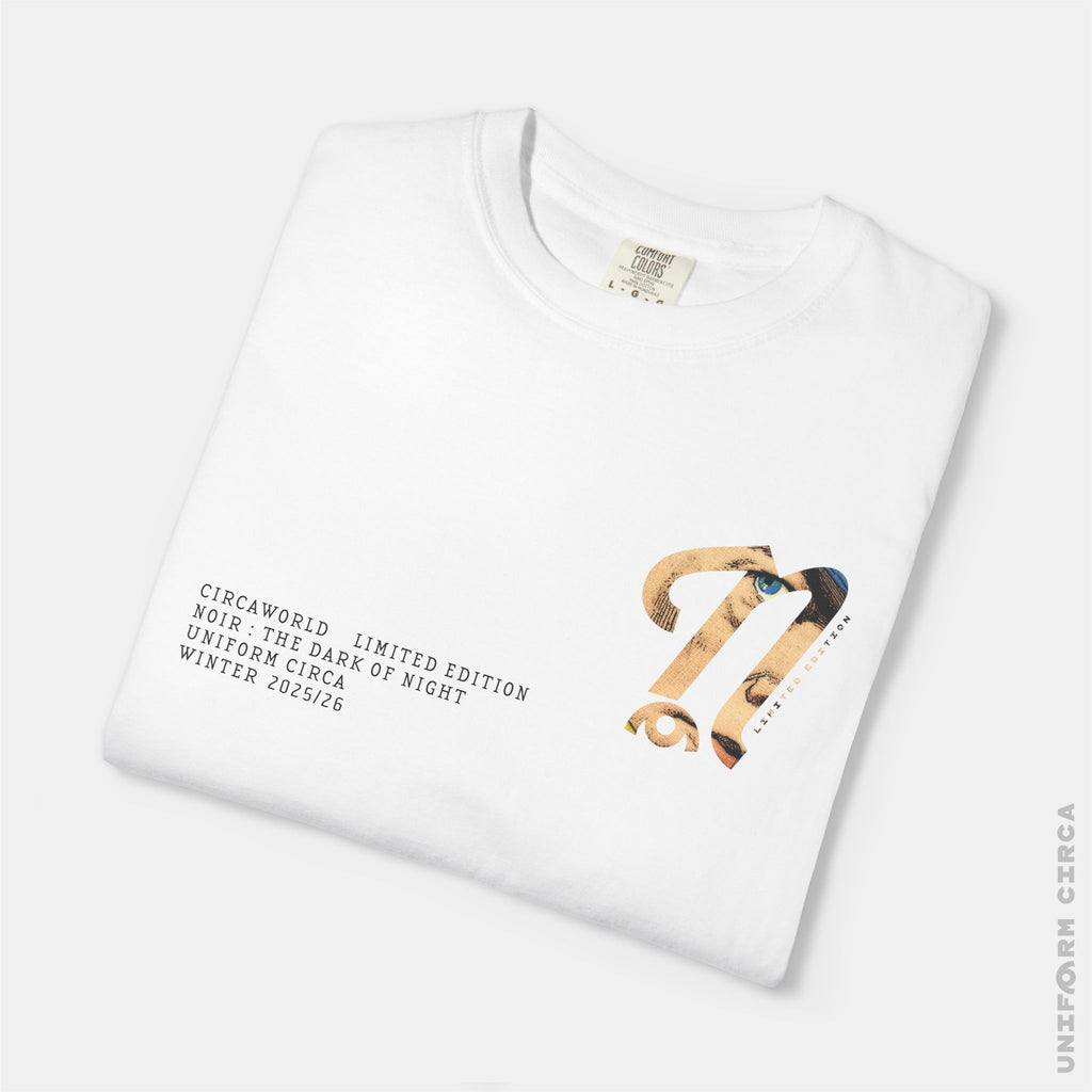 CIRCAWORLD: N BADGE V2 - Crewneck T-Shirt | 100% Cotton | Designed & Printed in California _ UNIFORM CIRCA _Navy