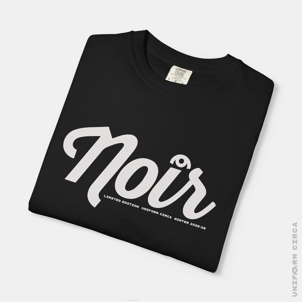 NOIR MARK 1  - Crewneck T-Shirt | 100% Cotton | Designed & Printed in California _ UNIFORM CIRCA CLASS _ SILVER/BLK WHITE/NAVY