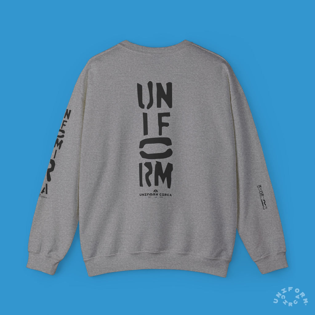 FOUNDATION MARK | CREWNECK SWEATSHIRT | Printed Black