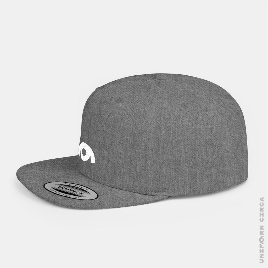 OYSTER LOGO HAT | White Stitch | Flat Bill Snap Back