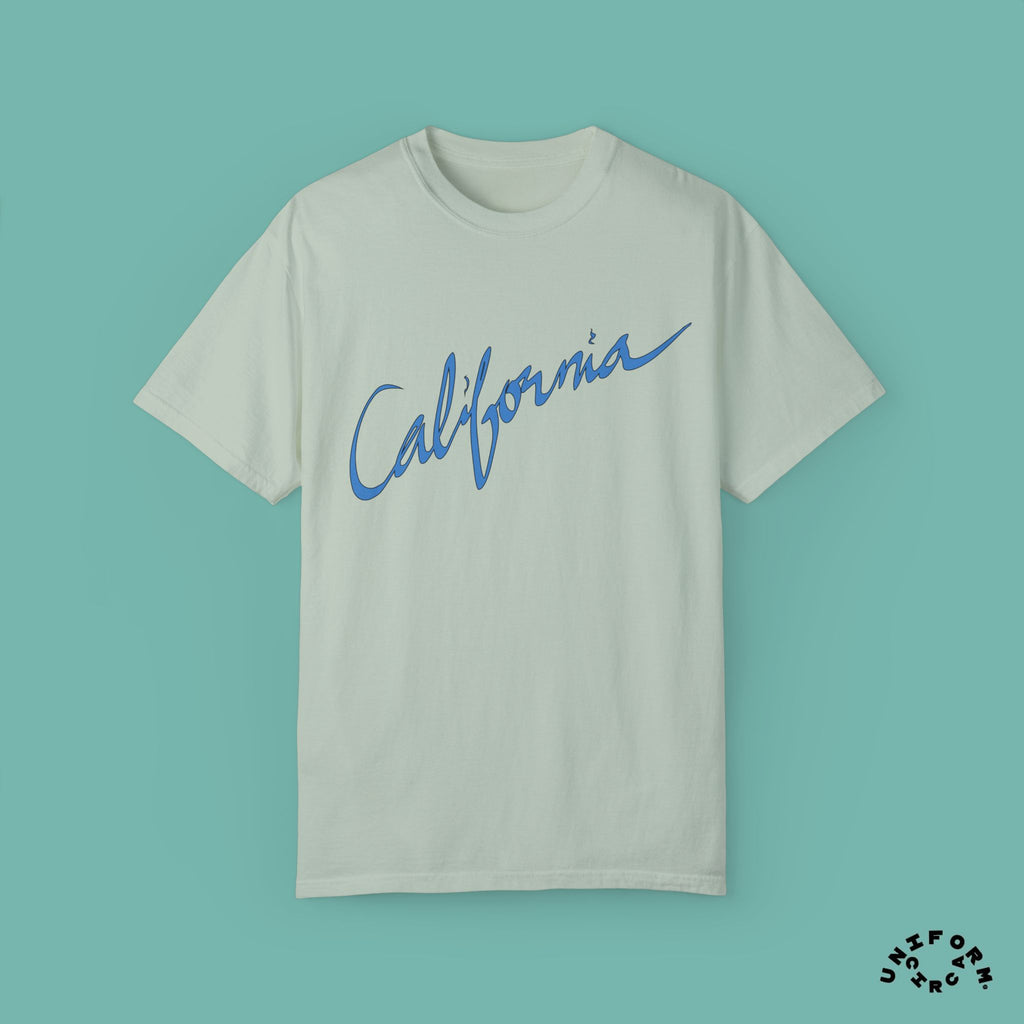 CALIFORNIA BLUEPRINT CREWNECK T-SHIRT | Printed