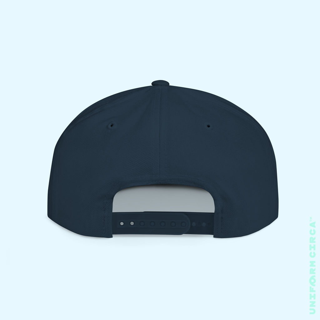 OCULUS LOGO HAT | Flat Bill Snap Back | White Embroidery
