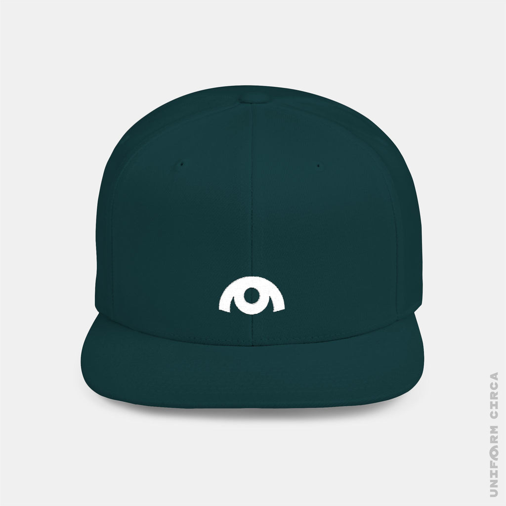 OYSTER LOGO HAT | White Stitch | Flat Bill Snap Back