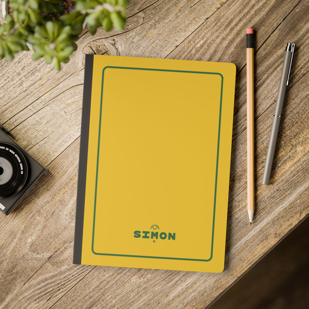 SIMON (SOFT COVER) NOTE & SKETCH JOURNAL | Sunburst/Putting Green/Black