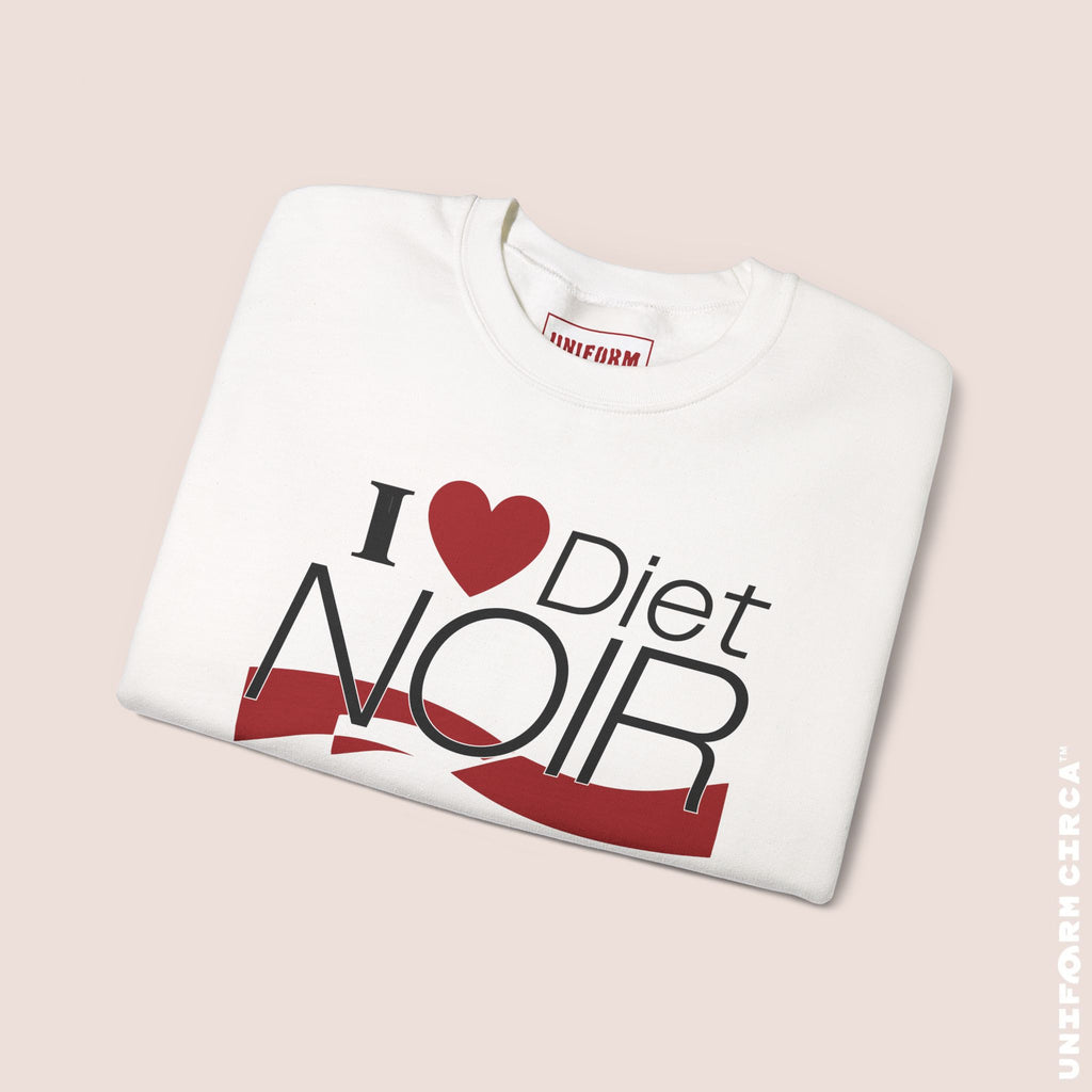 I ❤️ Diet NOIR Crewneck Sweatshirt | 100% Cotton | Designed & Printed in California