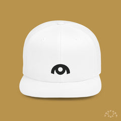 OYSTER LOGO HAT | Black Stitch | Flat Bill Snap Back
