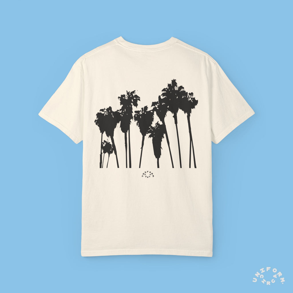 PALMS BLACK CREWNECK T-SHIRT | Printed