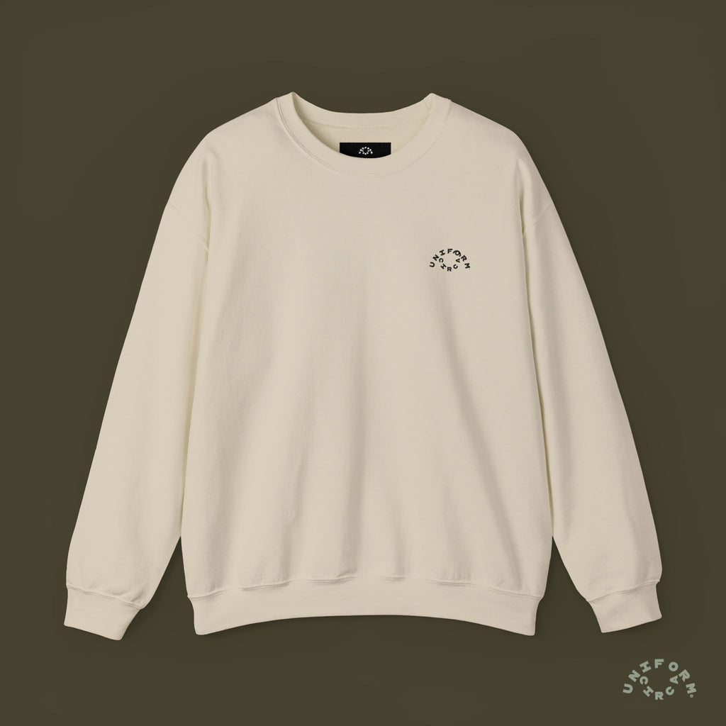 OCULUS LOGO CREWNECK SWEATSHIRT | Black Embroidery