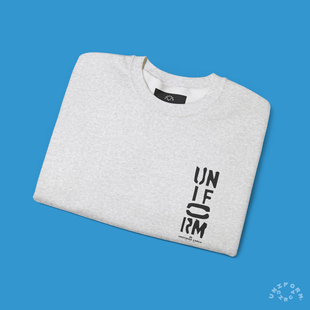FOUNDATION MARK | CREWNECK SWEATSHIRT | Printed Black