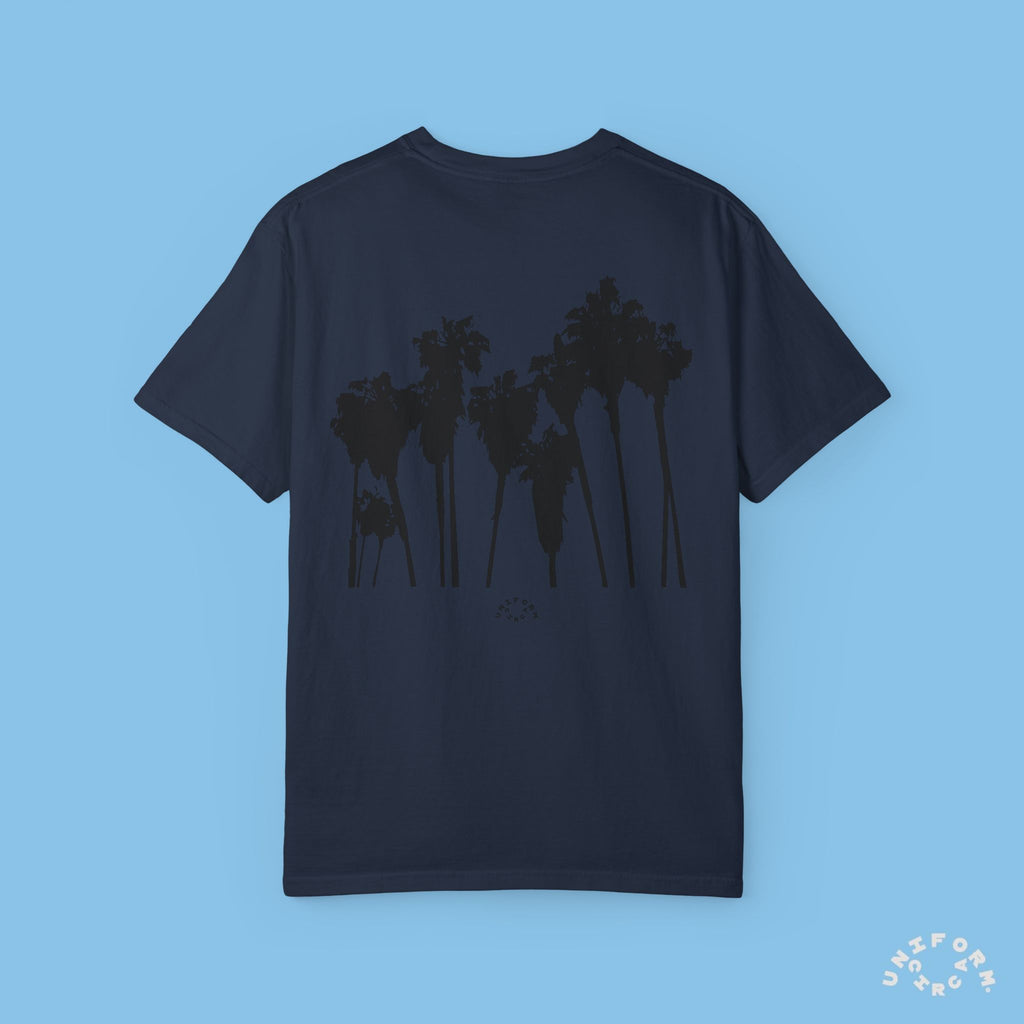 PALMS BLACK CREWNECK T-SHIRT | Printed