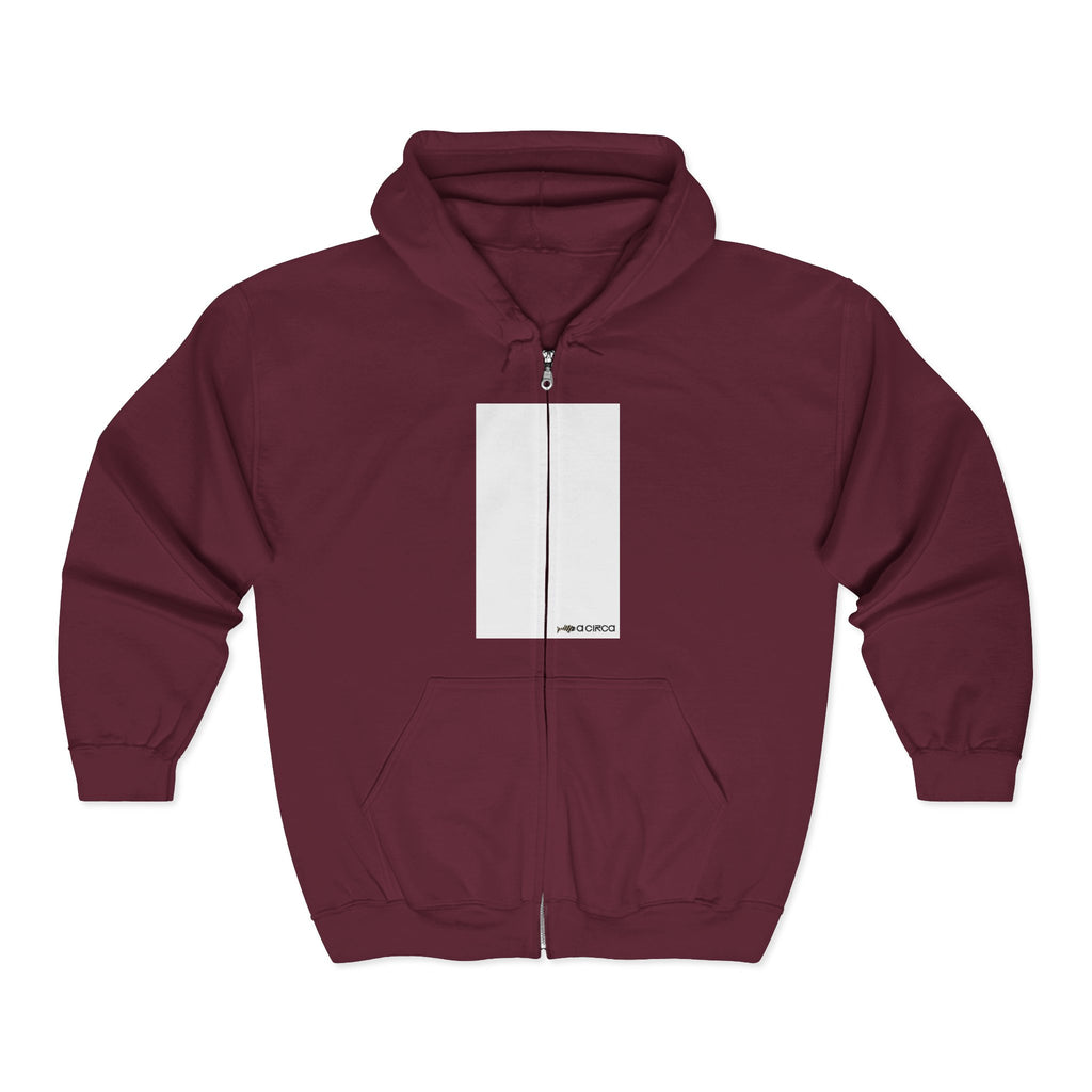AC# ZIP HOODED SWEATSHIRT | BOX WHITE