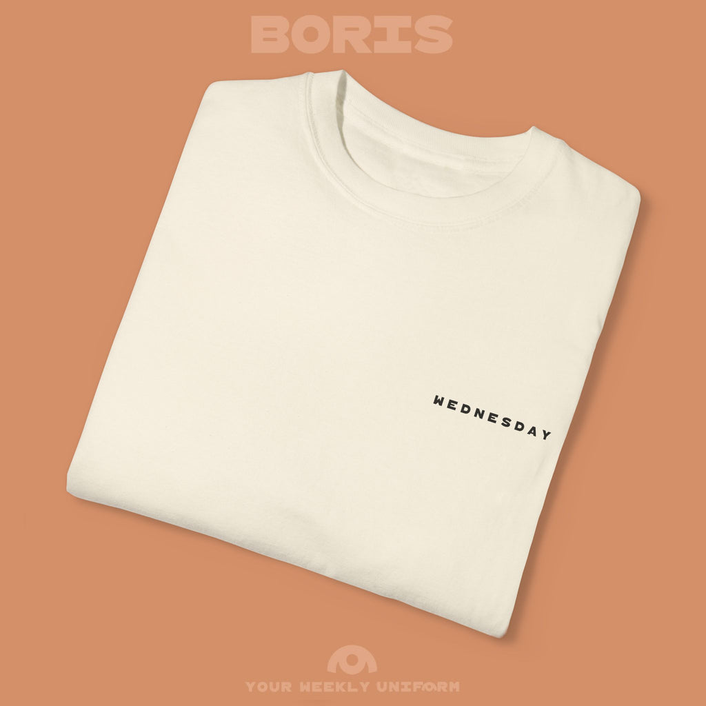 BORIS WEDNESDAY | CREWNECK T-SHIRT | PRINTED BLACK