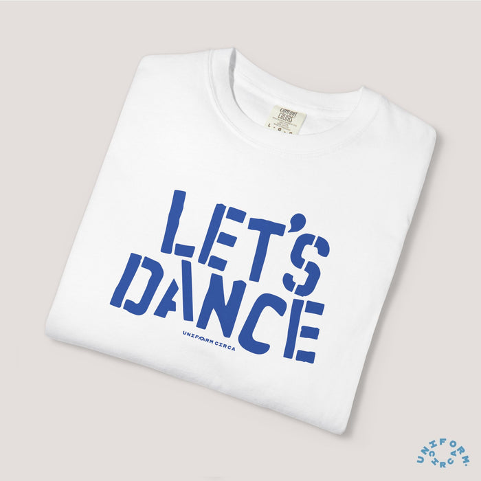 LET'S DANCE REVISITED CREWNECK T-SHIRT | Printed Blue