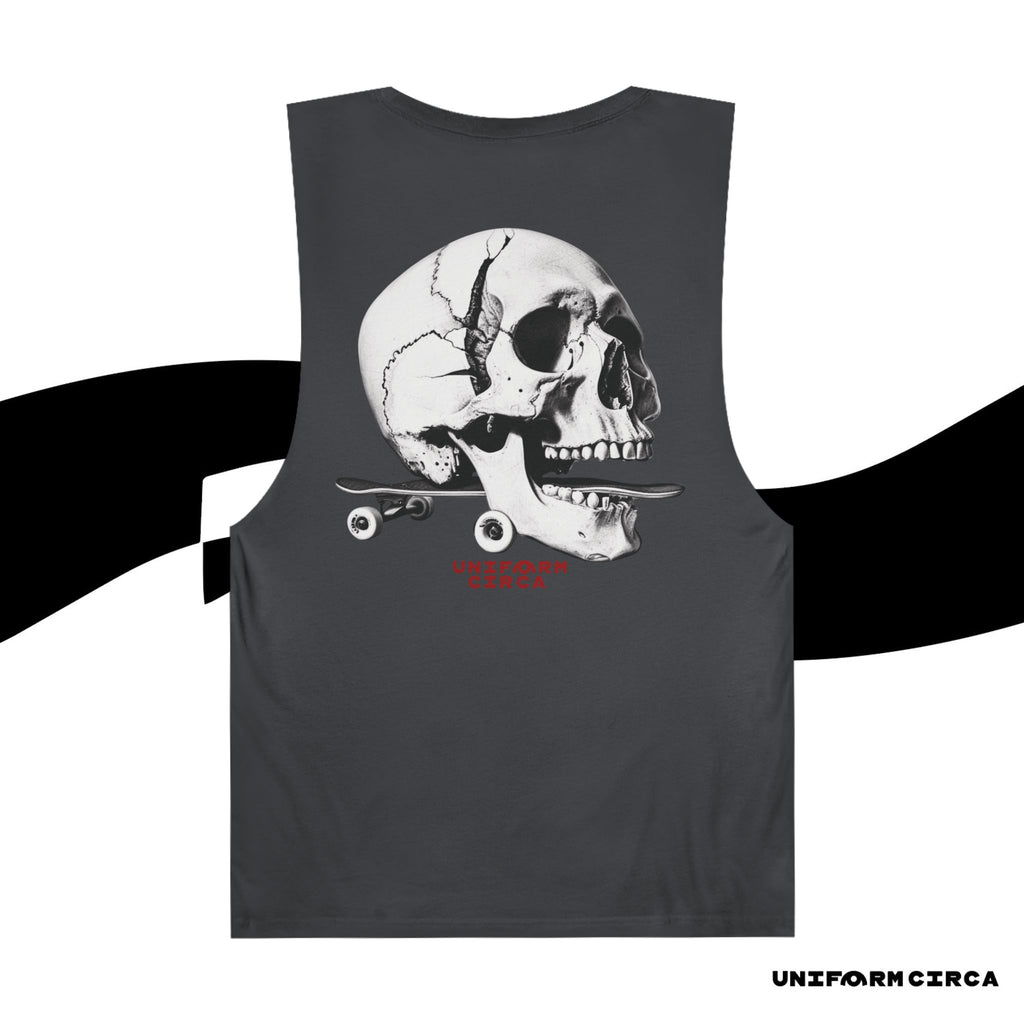 SKULL & BOARDS CREWNECK TANK | Printed
