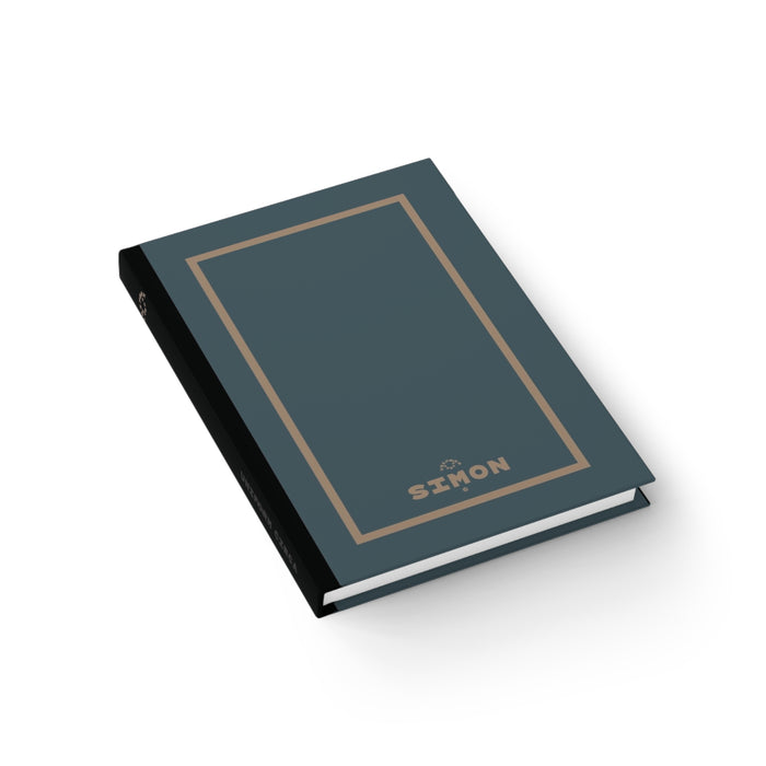 SIMON | JOURNAL & NOTEBOOK | Hardcover Blank Pages 5"x7" | Slate & Tan